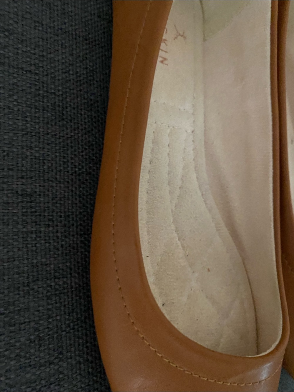 Women’s Brown Danskin Flats Ballerina Slip On Shoes Size 9 - Picture 2 of 8